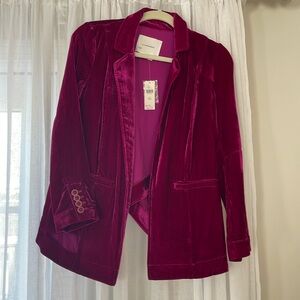 Velvet Blazer from Anthropologie